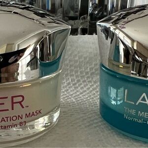 Blue and Silver Skincare Mask in Luxurious Glass Jar